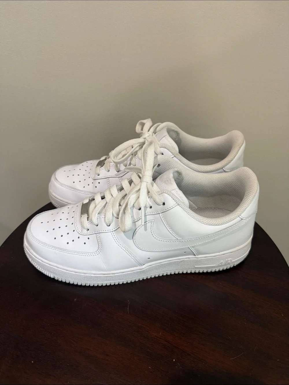Nike Men’s All-White Low-Top Sneakers
